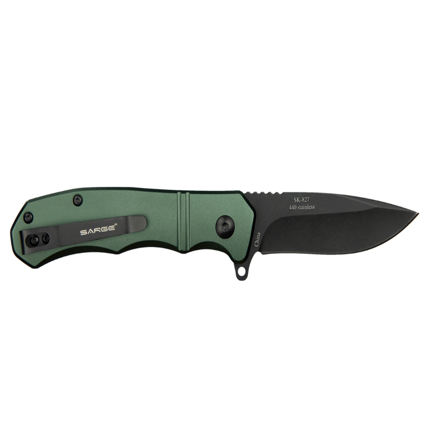 Sarge Knives SK-827 Command - Army Green Turbo Lock Folder