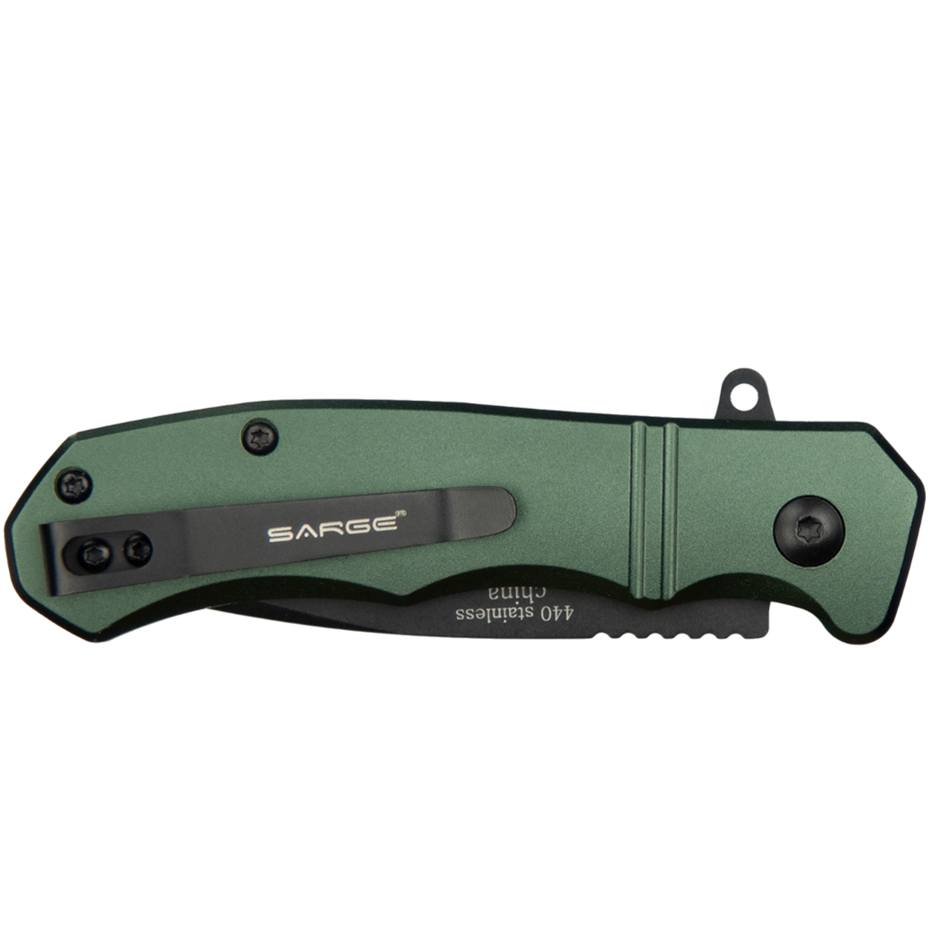 Sarge Knives SK-827 Command - Army Green Turbo Lock Folder