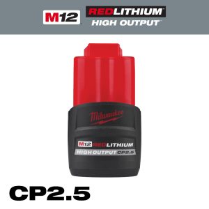 Milwaukee 48-11-2425 M12™ REDLITHIUM™ HIGH OUTPUT™ CP2.5 Battery Pack