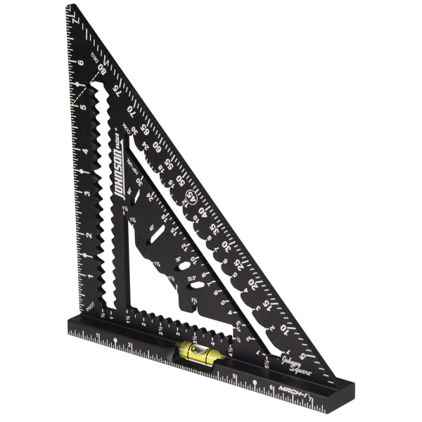 Johnson Level 1904-0700V 7-1/4" Johnny Square® MACH-1™ Smart Mark™ Rafter Square