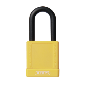 ABUS 09806 74/40 KD Yellow Insulated Safety Lockout Padlock Keyed Different