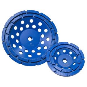 Diamond Products 70391 - 7 In. x 5/8 In.-11 Double Row-D5B Star Blue Segmented Cup Grinders