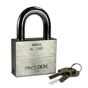 PACLOCK RD656 Rotating Disc Padlock 1/2″ Dia. Shackle “GFSP” General Field Service Padlock 1-1/2" Tall Stainless Steel Shackle