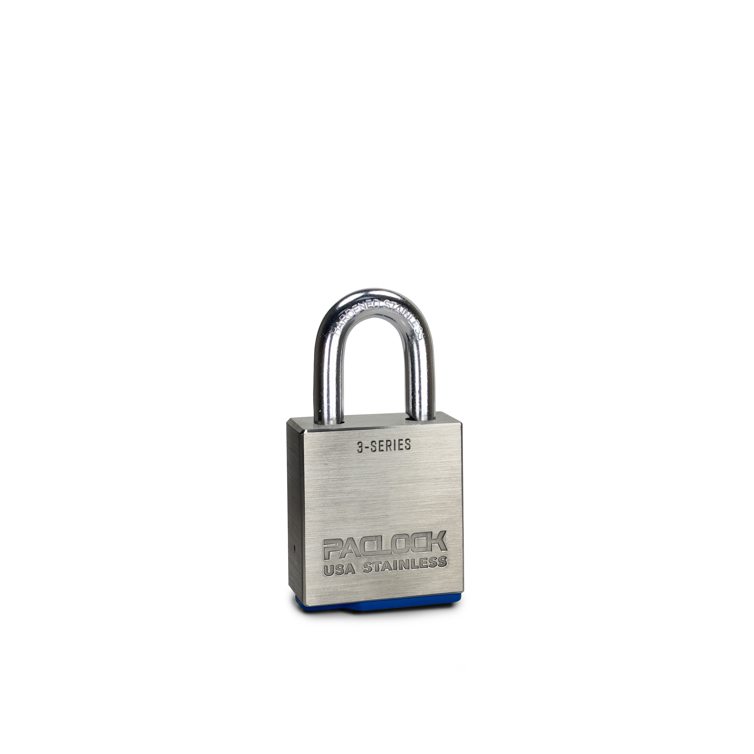 PACLOCK RD-3S Stainless Steel Padlock High Security Rotating Disc Cylinder 3/8" Diameter Hard Stainless Steel Shackle