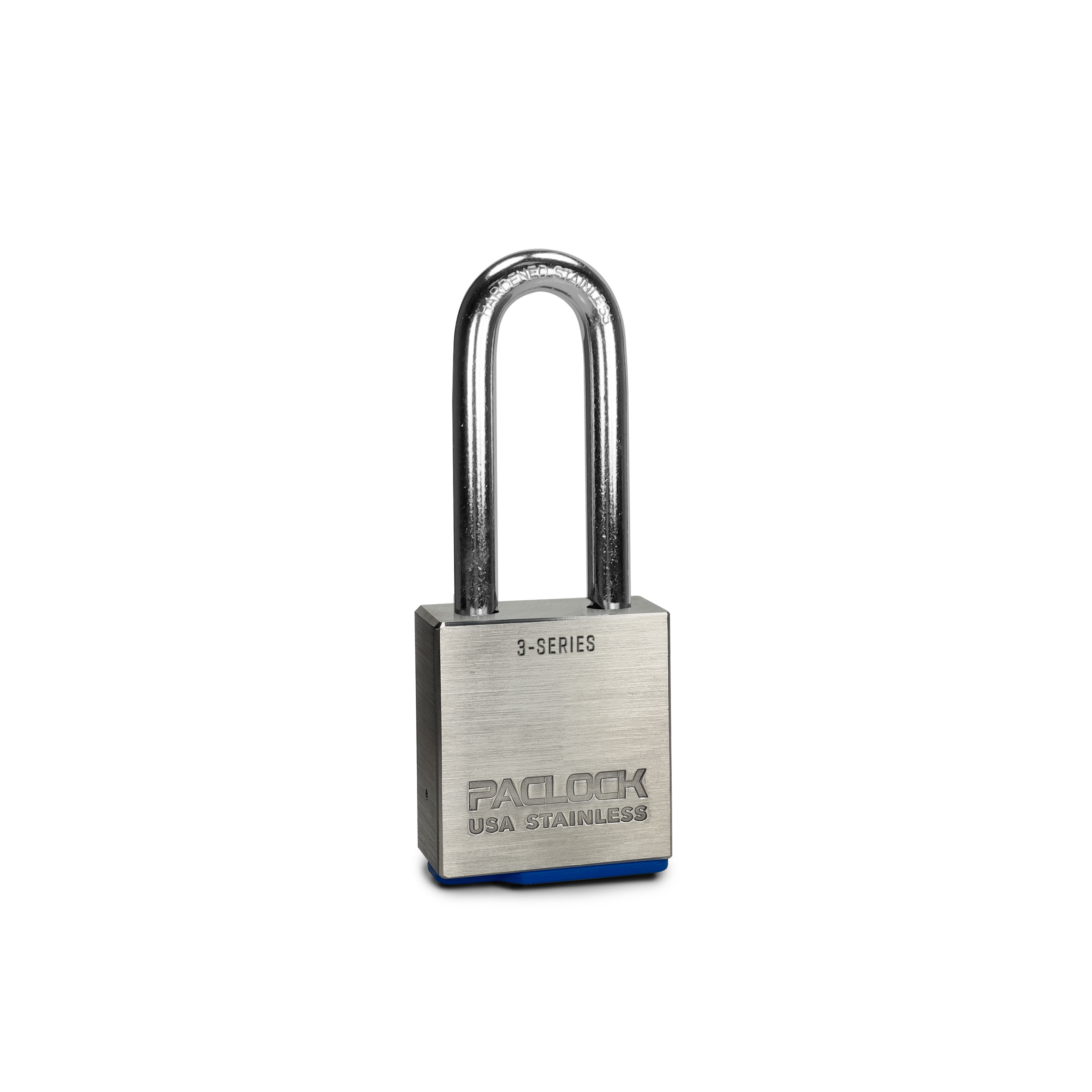 PACLOCK RD-3S Stainless Steel Padlock High Security Rotating Disc Cylinder 3/8" Diameter Hard Stainless Steel Shackle