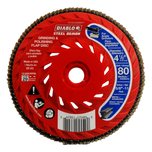Diablo DCX045080B01F - 4-1/2" Steel Demon™ Flap Disc for Metal with Speed Hub
