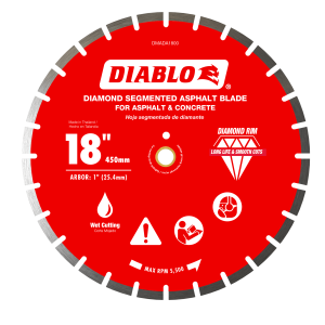 Diablo DMADA1800 - 18" Diamond Segmented Blade for Asphalt