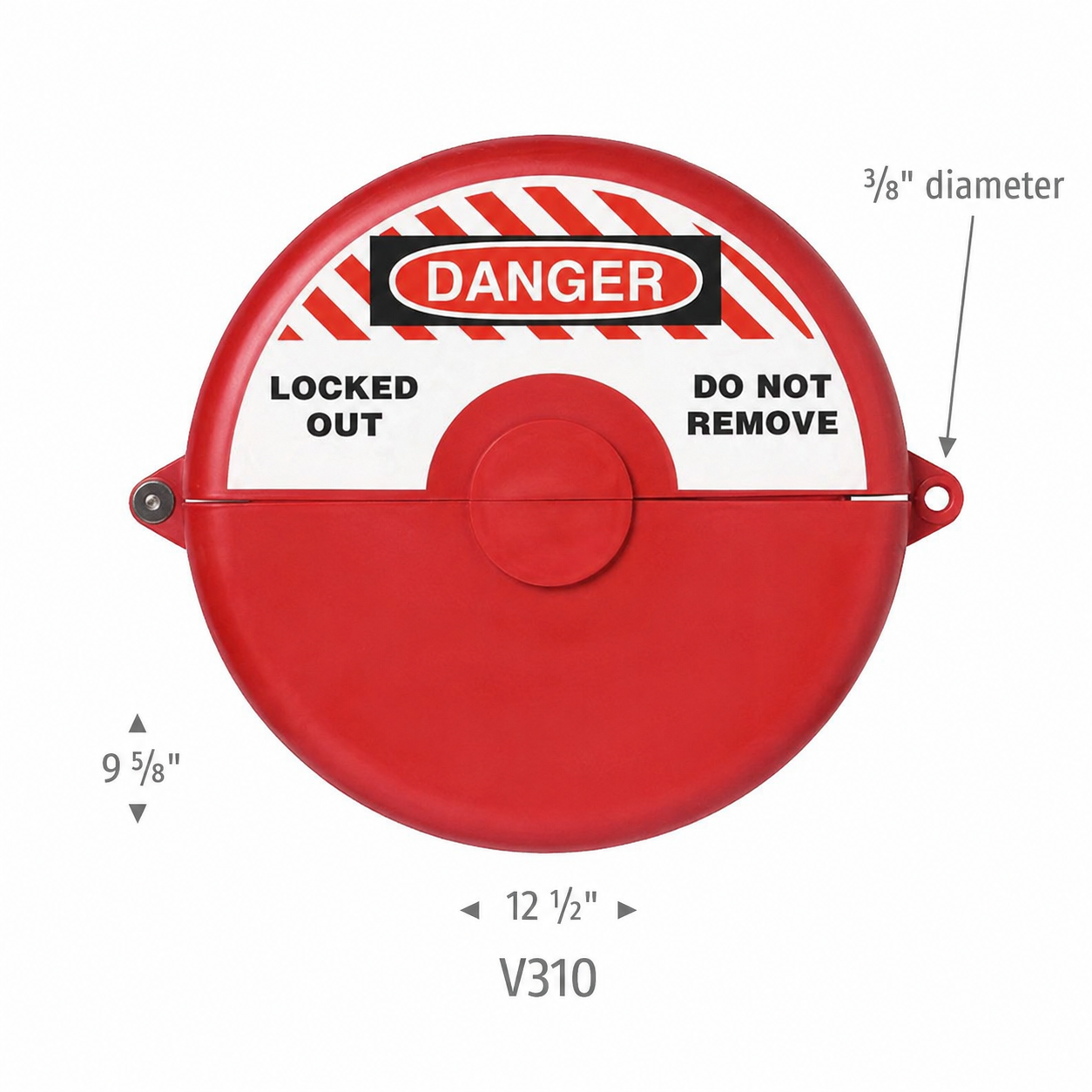 ABUS 00366 V310 Gate Valve Lockout For 6.5" to 10" Valve Diameter