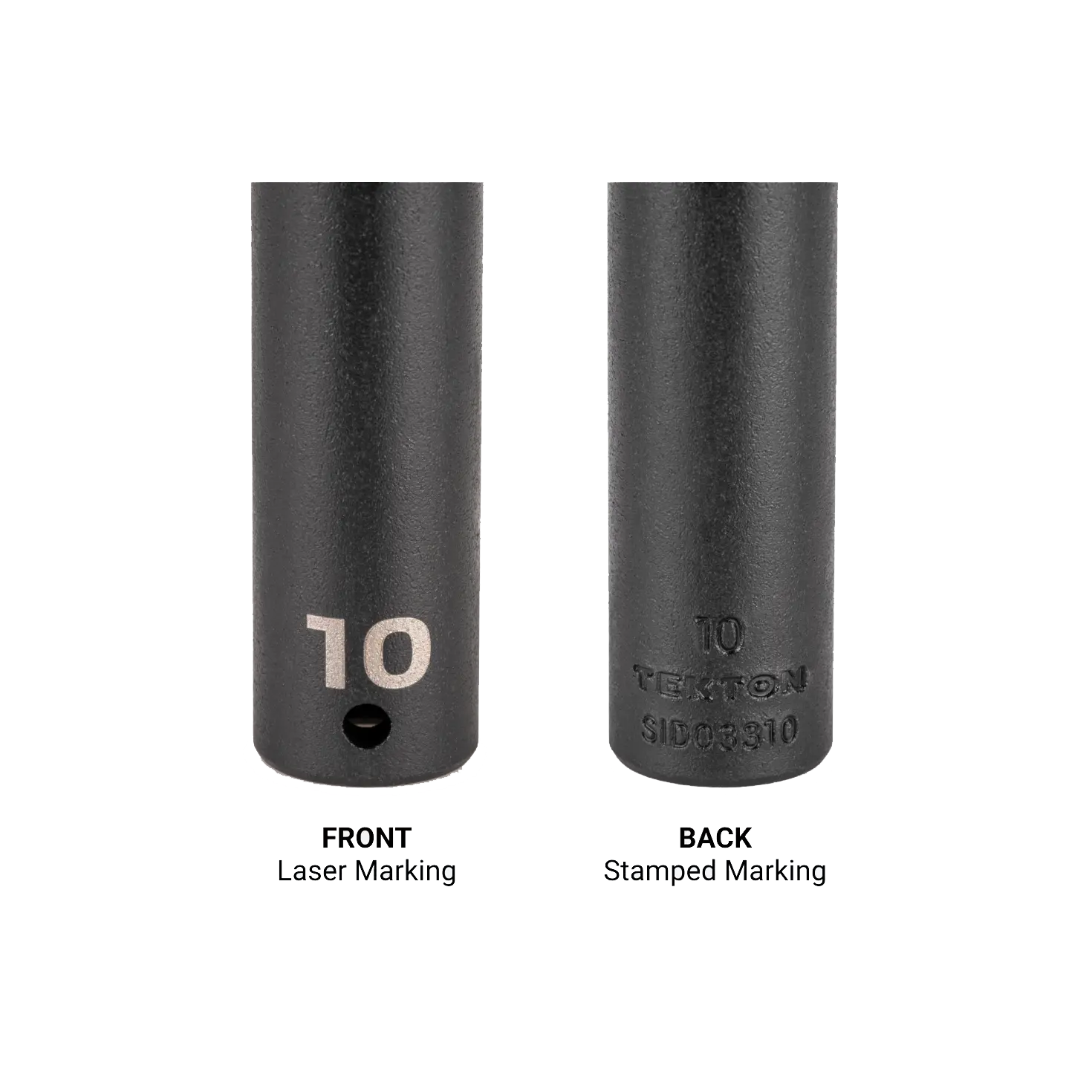 TEKTON SID90403 61-Piece 1/4 Inch Drive Shallow and Deep 6-Point Impact Socket and Accessory Set with Case (5/32 - 11/16 in., 4 - 17 mm)
