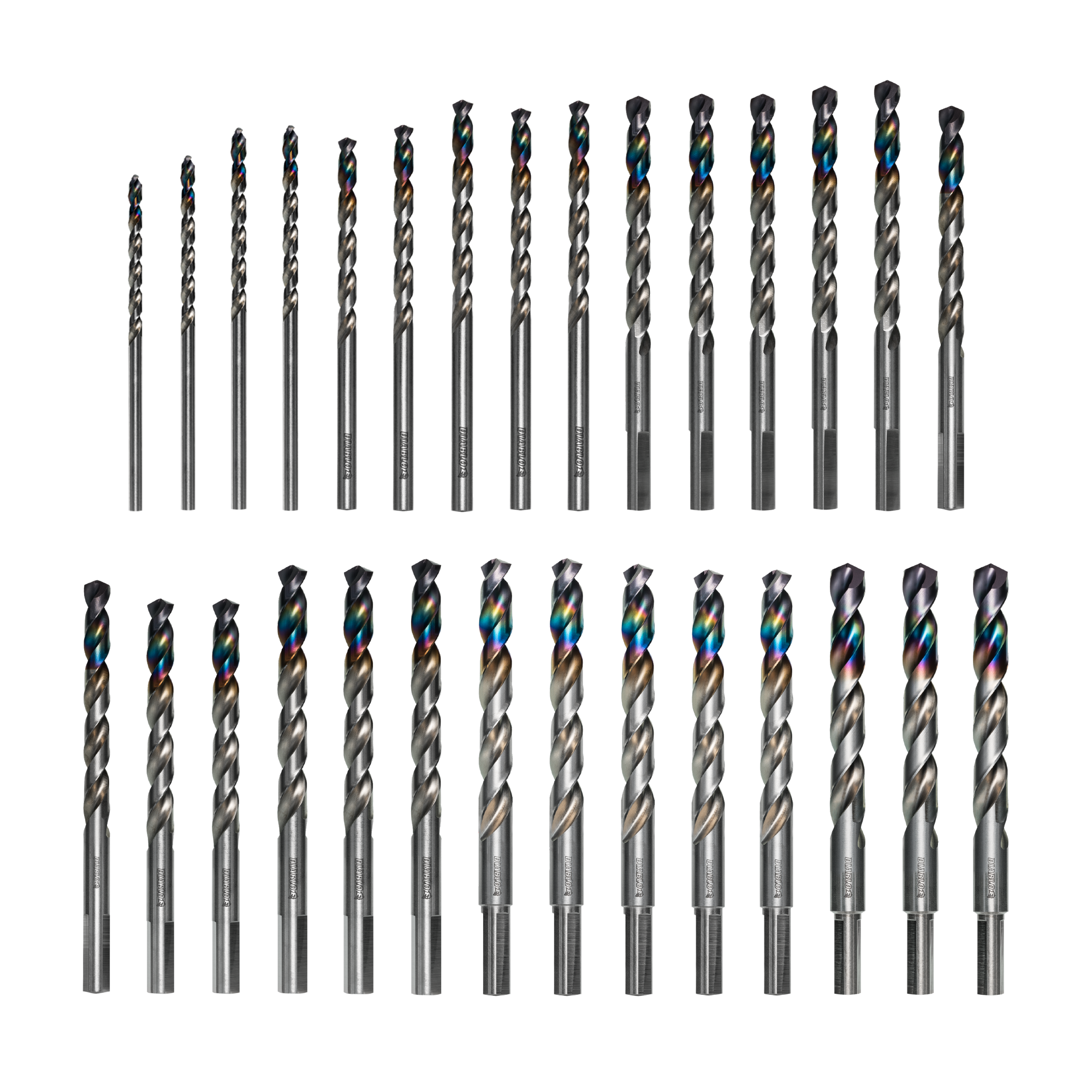 Diablo DMD-T29 - Metal Demon™ Drill Bits Set with Thermos for Mild, Hardened and Stainless Steels (29-pc)