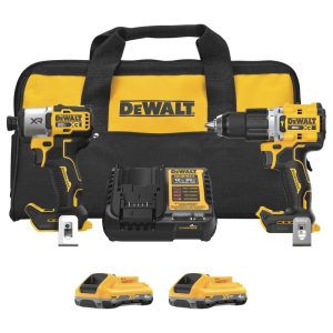 DeWalt DCK250QQ2 - 20V MAX* XR® 2-Speed Hammer Drill/Impact 2-Tool Combo Kit with XR POWERPACK™ Batteries