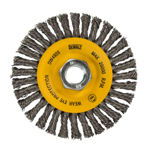 DEWALT DW4925 4 in. x 5/8 in. 11 HP .020 in. Carbon Stringer Wire Wheel