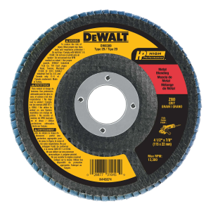 DEWALT DW8309 4-1/2 Inch 80 Grit Type 29 Flap Disc