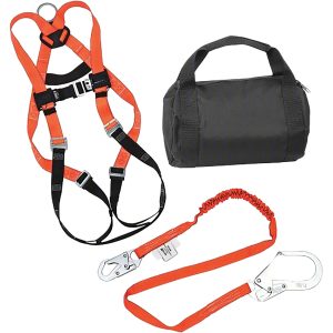 Miller by PIP TSK4500 Titan™ II Fall Protection Kit, includes Universal Full-Body Harness (T4500) and 6 ft Shock-Absorbing Webbing Lanyard (T5112)